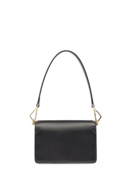 Lancel A13275 - CUIR DE VACHETTE - NOIR sac a rabat mini angele Sacs à mains