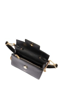 Lancel A13275 - CUIR DE VACHETTE - NOIR sac a rabat mini angele Sacs à mains