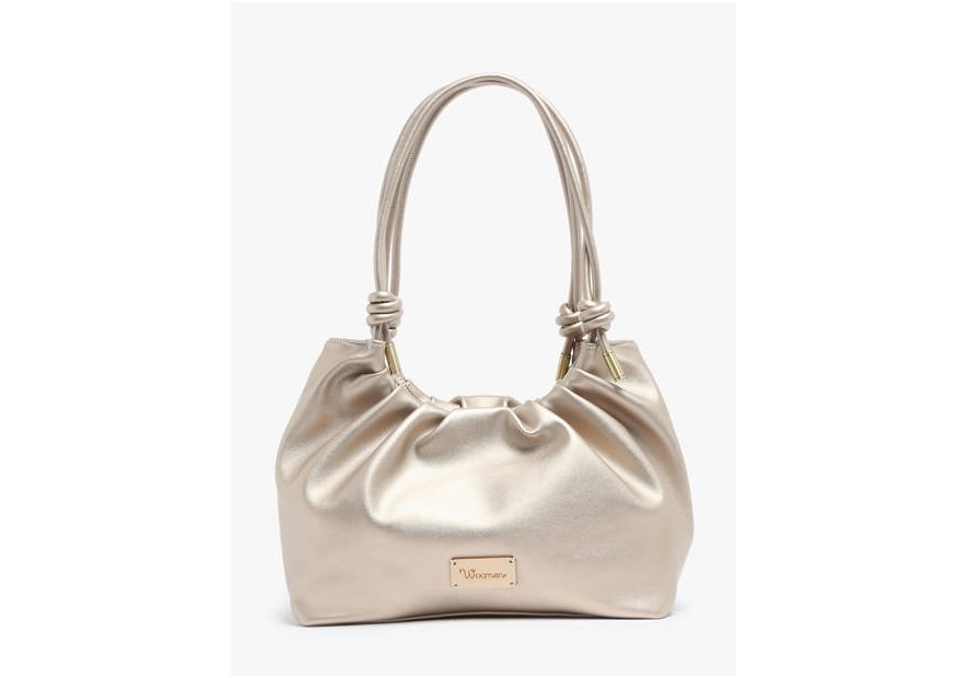 Woomen WAMR09 - POLYURÉTHANE - CHAMPAGN sac shopping froncé amarylis woomen shopping