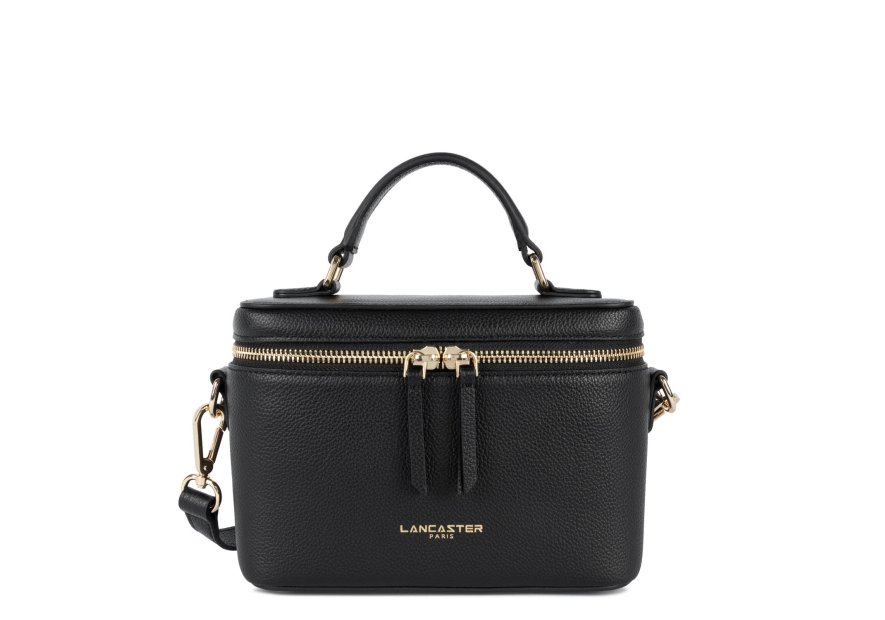 Lancaster 547-106 - CUIR DE VACHETTE - NOI ashna sac a main vanity Sacs à mains