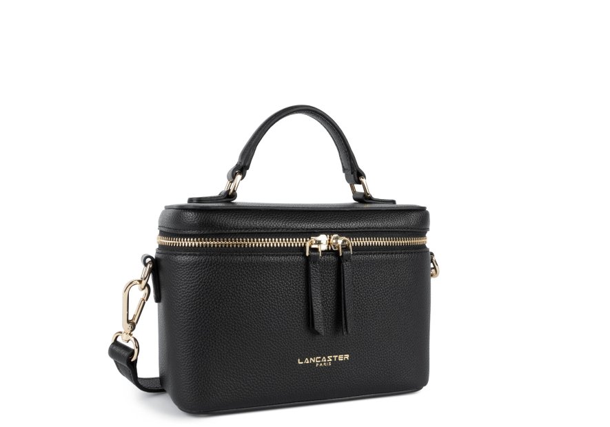 Lancaster 547-106 - CUIR DE VACHETTE - NOI ashna sac a main vanity Sacs à mains