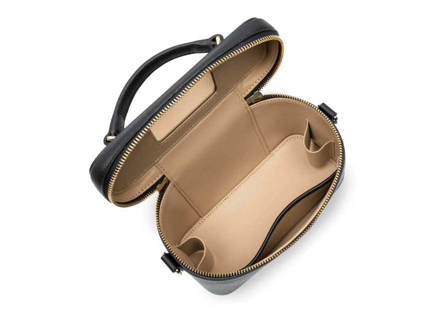 Lancaster 547-106 - CUIR DE VACHETTE - NOI ashna sac a main vanity Sacs à mains