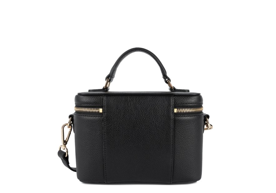 Lancaster 547-106 - CUIR DE VACHETTE - NOI ashna sac a main vanity Sacs à mains