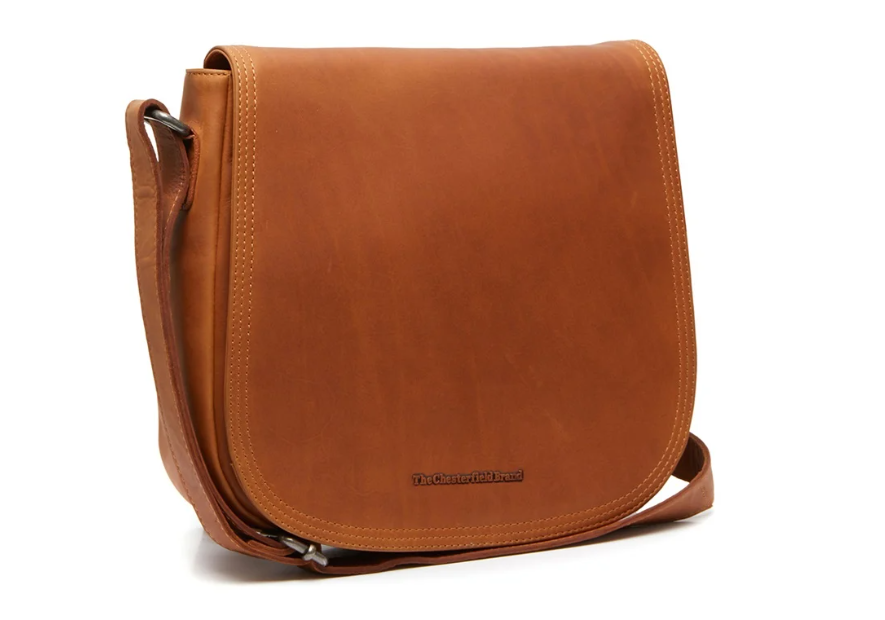 the chesterfield C48.1326 - CUIR DE VACHETTE - CO sac rabat arrondi everglades Sacs à mains