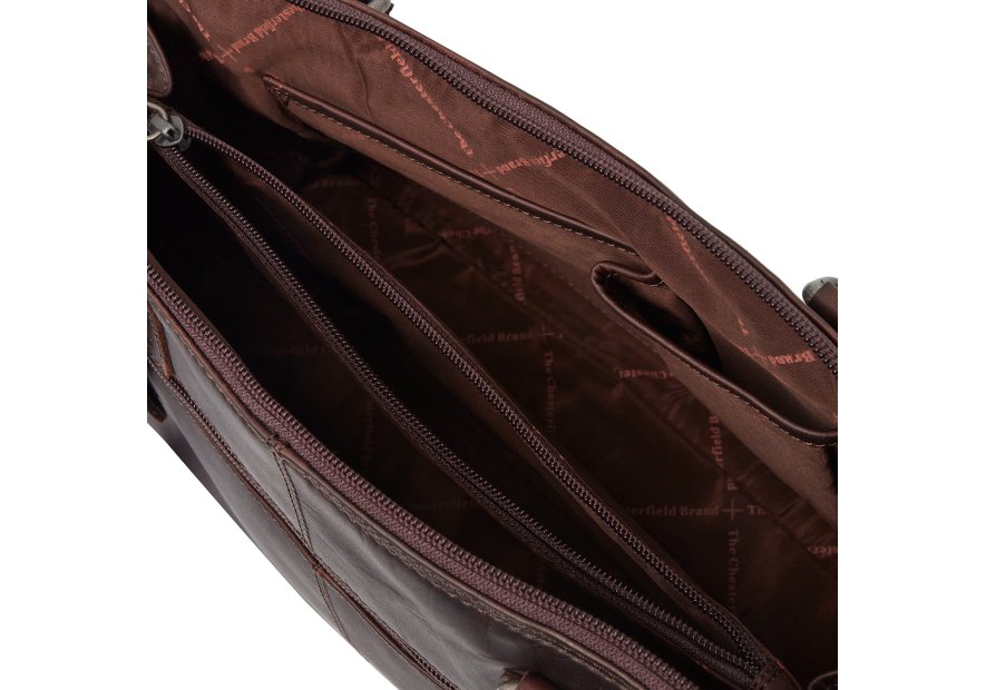 the chesterfield C48.1221 - CUIR DE VACHETTE - BR sac shopping santorini the chesterfield shopping