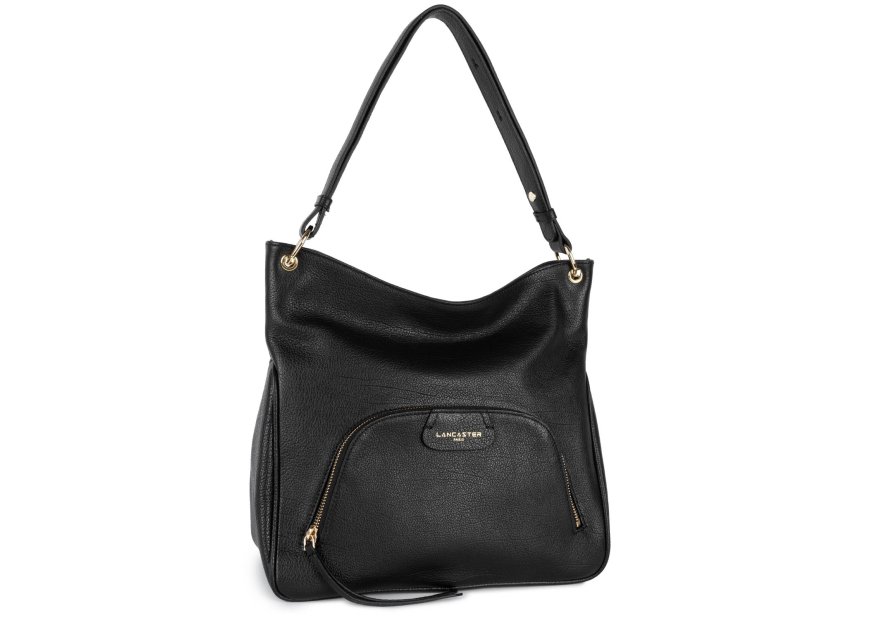 Lancaster 529-87 - CUIR DE VACHETTE - NOIR dune-sac a dos Sacs à mains