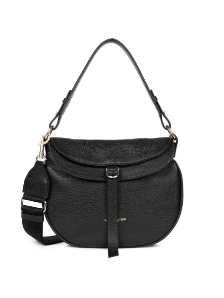 Lancaster 529-100 - CUIR DE VACHETTE - NOI sac besace dune gaia Sacs à mains