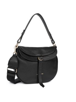 Lancaster 529-100 - CUIR DE VACHETTE - NOI sac besace dune gaia Sacs à mains