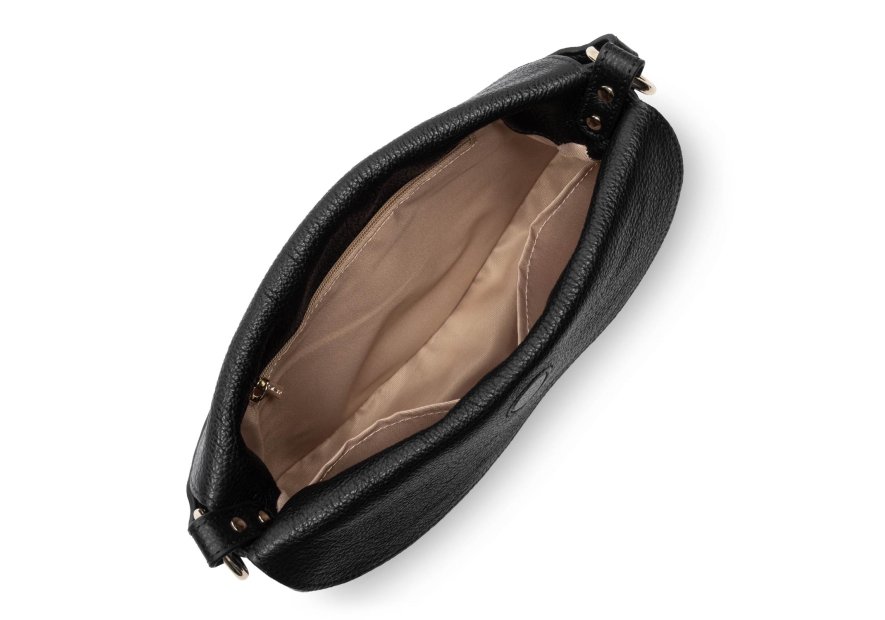 Lancaster 529-100 - CUIR DE VACHETTE - NOI sac besace dune gaia Sacs à mains