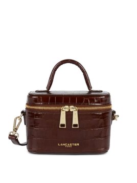 Lancaster 524-101 - CUIR DE VACHETTE FACON petit vanity porté travers Sacs à mains