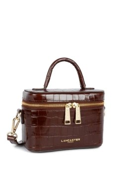 Lancaster 524-101 - CUIR DE VACHETTE FACON petit vanity porté travers Sacs à mains