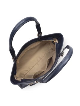 Lancaster 529-88 - CUIR DE VACHETTE - BLEU sac cabas épaule dune Sacs à mains