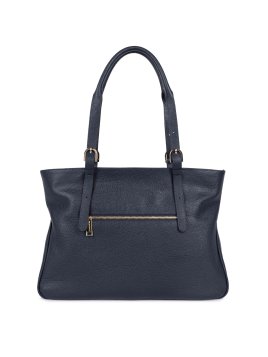 Lancaster 529-88 - CUIR DE VACHETTE - BLEU sac cabas épaule dune Sacs à mains
