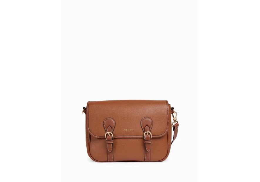 Nat & Nin OXFORD - CUIR DE VACHETTE FINITI sac besace double patte oxfrod Sacs à mains