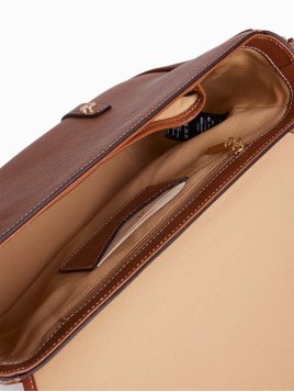 Nat & Nin OXFORD - CUIR DE VACHETTE FINITI sac besace double patte oxfrod Sacs à mains
