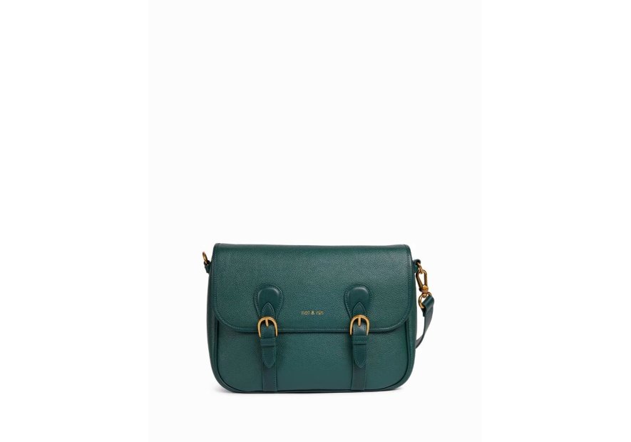 Nat & Nin OXFORD - CUIR DE VACHETTE FINITI sac besace double patte oxfrod Sacs à mains