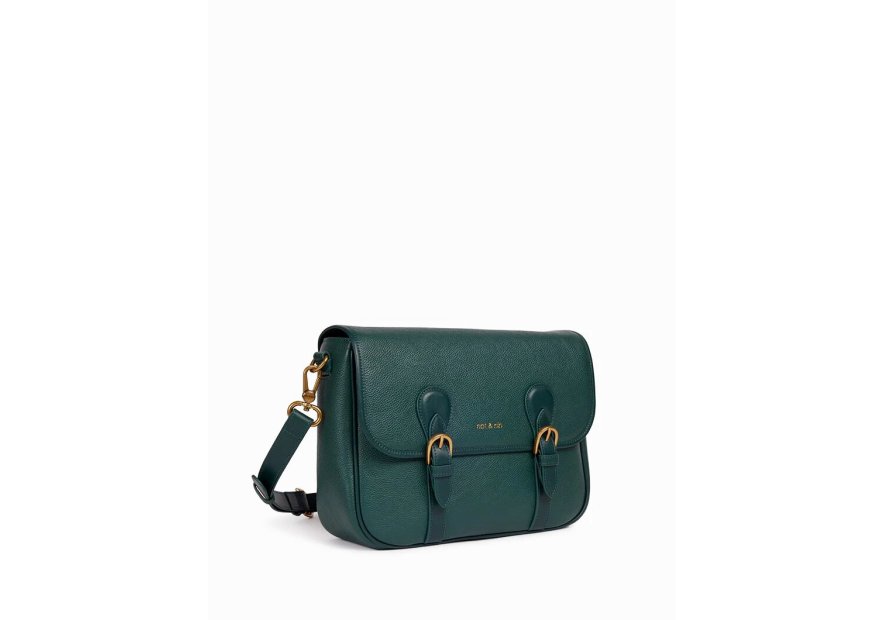 Nat & Nin OXFORD - CUIR DE VACHETTE FINITI sac besace double patte oxfrod Sacs à mains