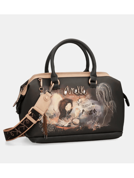 Anekke 39701-123 - POLYURÉTHANE - NOIR sac bowling sacs-a-mains