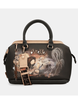 Anekke 39701-123 - POLYURÉTHANE - NOIR sac bowling Sacs à mains