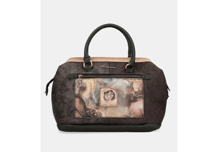 Anekke 39701-123 - POLYURÉTHANE - NOIR sac bowling Sacs à mains