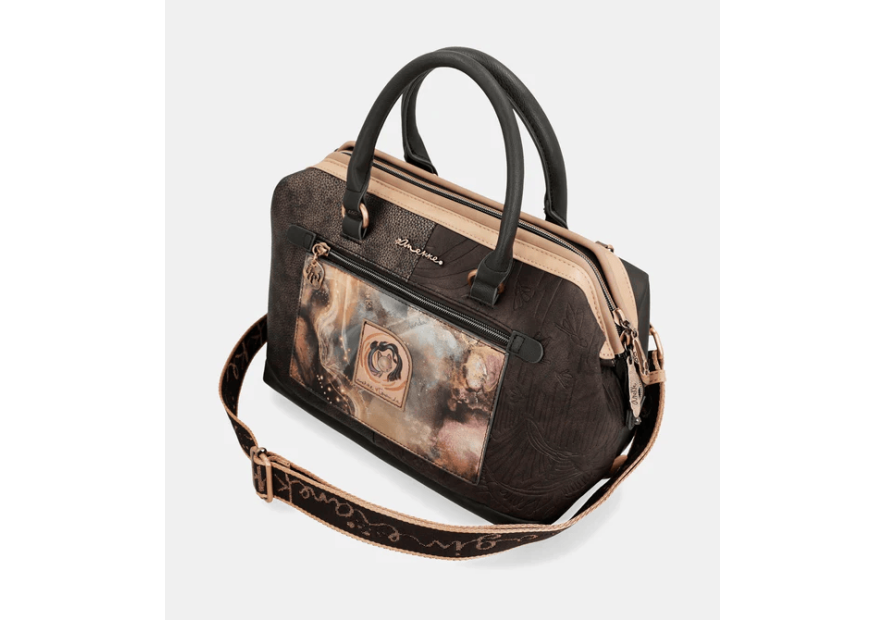 Anekke 39701-123 - POLYURÉTHANE - NOIR sac bowling Sacs à mains