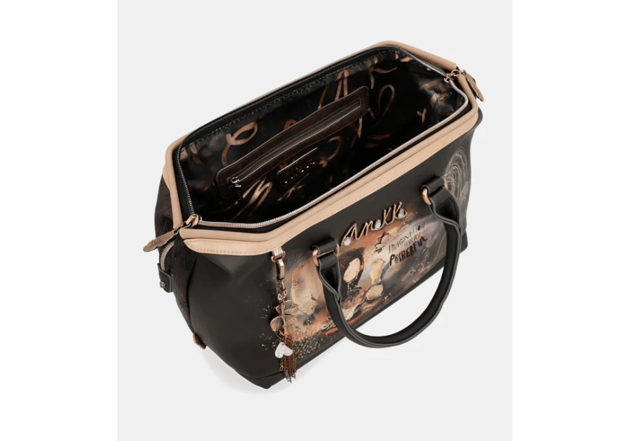 Anekke 39701-123 - POLYURÉTHANE - NOIR sac bowling Sacs à mains