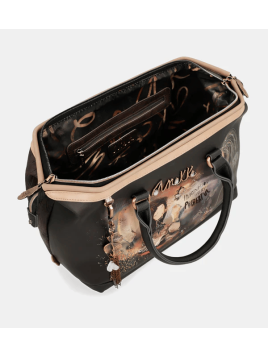 Anekke 39701-123 - POLYURÉTHANE - NOIR sac bowling Sacs à mains