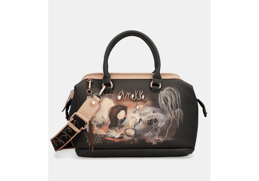 Anekke 39701-123 - POLYURÉTHANE - NOIR sac bowling Sacs à mains