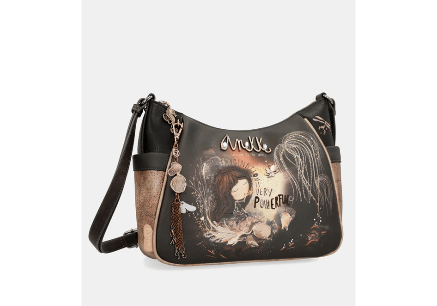 Anekke 39703-002 - POLYURÉTHANE - NOIR sac porté travers Sacs à mains