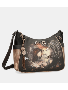 Anekke 39703-002 - POLYURÉTHANE - NOIR sac porté travers Sacs à mains