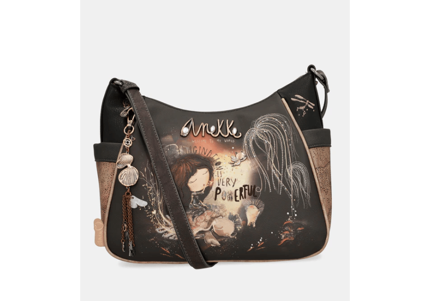 Anekke 39703-002 - POLYURÉTHANE - NOIR sac porté travers Sacs à mains