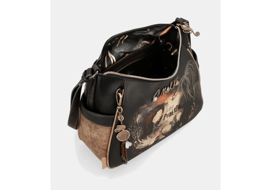 Anekke 39703-002 - POLYURÉTHANE - NOIR sac porté travers Sacs à mains