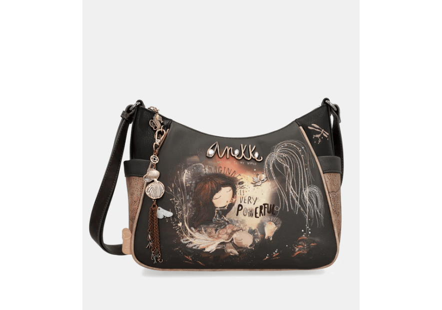 Anekke 39703-002 - POLYURÉTHANE - NOIR sac porté travers Sacs à mains