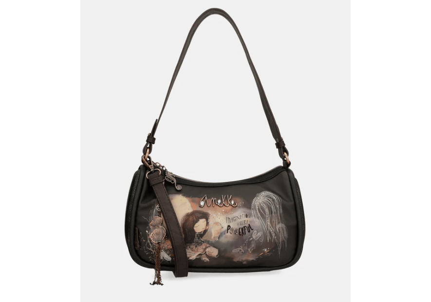 Anekke 39702-309 - POLYURÉTHANE - NOIR sac baguette Sacs à mains