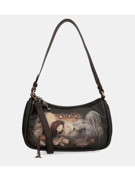 Anekke 39702-309 - POLYURÉTHANE - NOIR sac baguette Sacs à mains