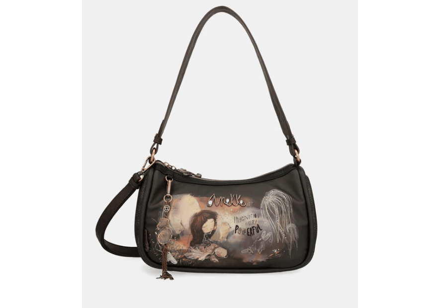 Anekke 39702-309 - POLYURÉTHANE - NOIR sac baguette Sacs à mains