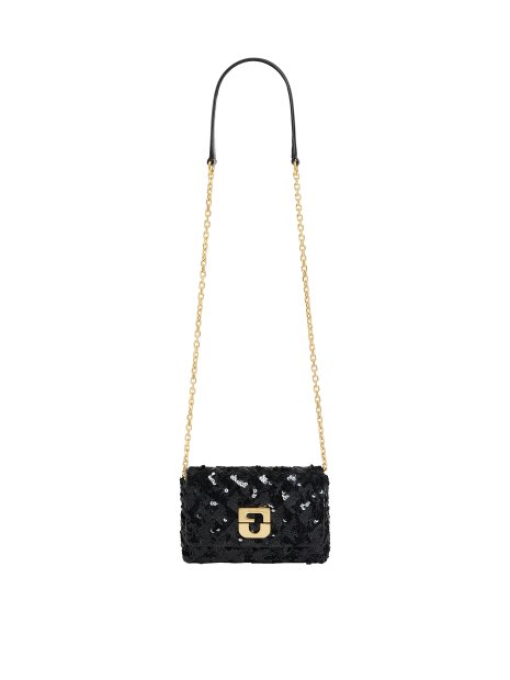 Gerard Darel LE MINI FANY/466 - SEQUIN - NOIR sac rabat s gérard darel le mini fanny sacs-a-mains