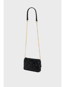 Gerard Darel LE MINI FANY/466 - SEQUIN - NOIR sac rabat s gérard darel le mini fanny Sacs à mains