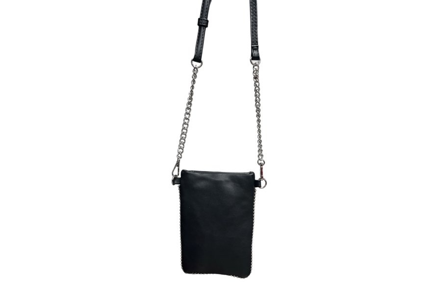 MIA & JOY MJ2055 - POLYURÉTHANE - NOIR pochette téléphone Sacs à mains