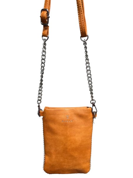 MIA & JOY MJ2055 - POLYURÉTHANE - CAMEL pochette téléphone Sacs à mains