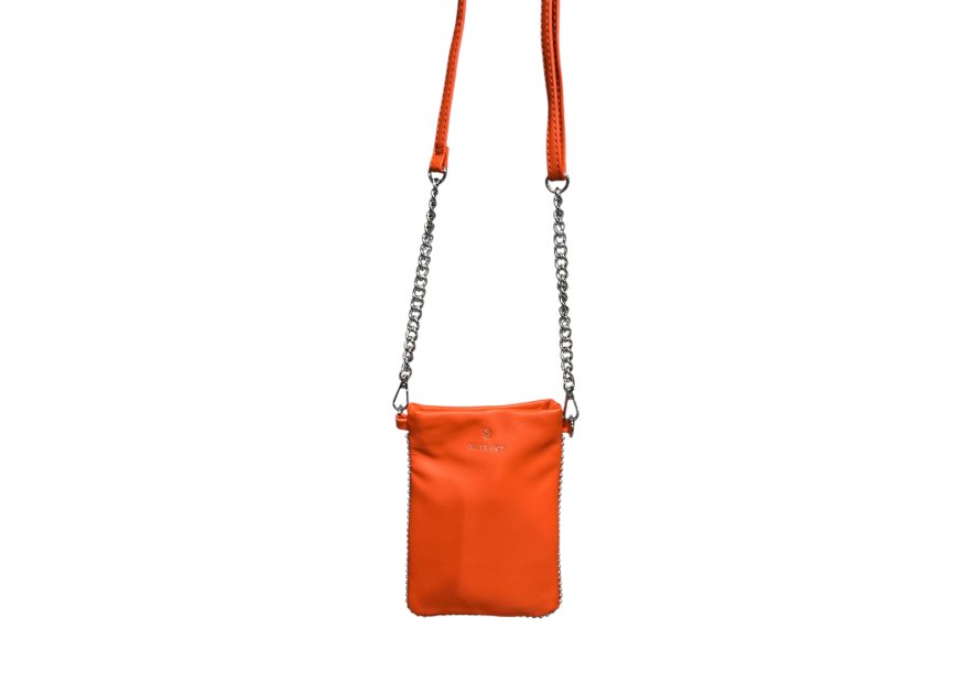 MIA & JOY MJ2055 - POLYURÉTHANE - ORANGE pochette téléphone Sacs à mains