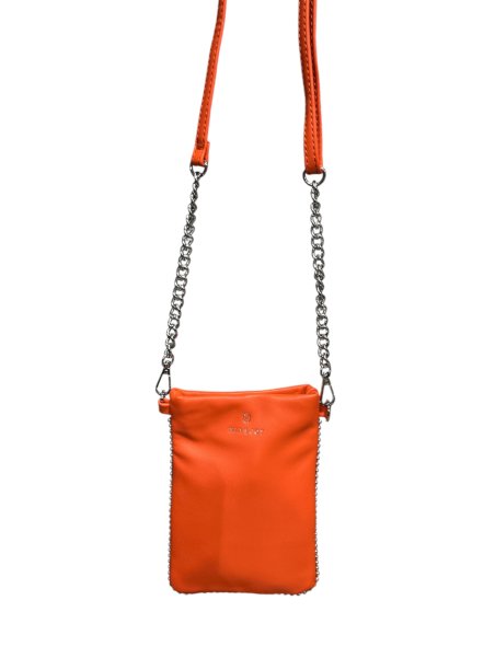 MIA & JOY MJ2055 - POLYURÉTHANE - ORANGE pochette téléphone Sacs à mains