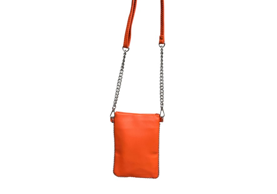 MIA & JOY MJ2055 - POLYURÉTHANE - ORANGE pochette téléphone Sacs à mains