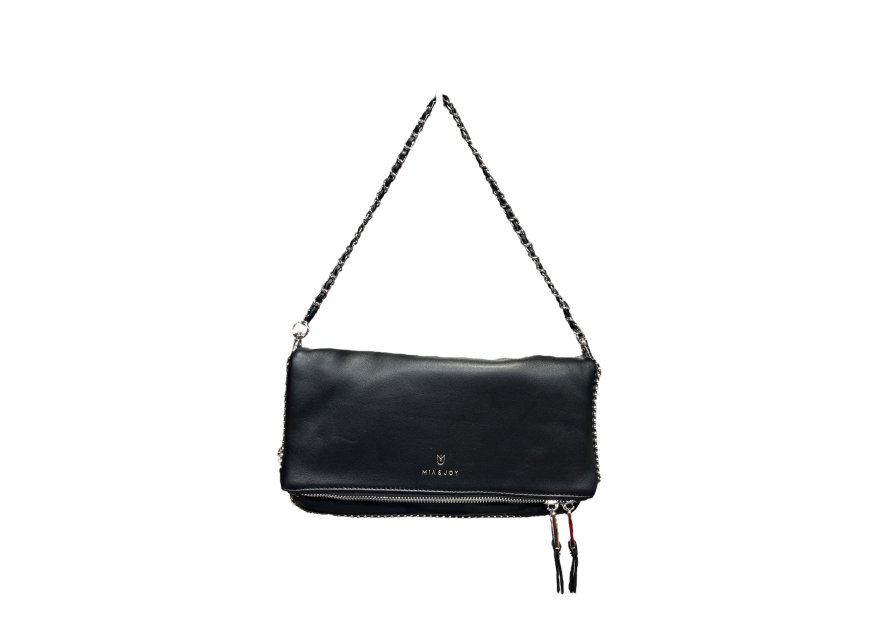 MIA & JOY MJ2057 - POLYURÉTHANE - NOIR sac porté épaule synthétique Sacs à mains