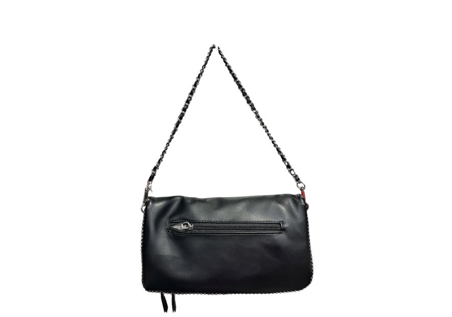 MIA & JOY MJ2057 - POLYURÉTHANE - NOIR sac porté épaule synthétique Sacs à mains