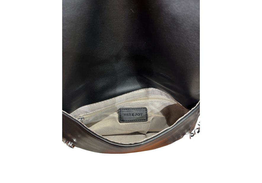 MIA & JOY MJ2057 - POLYURÉTHANE - NOIR sac porté épaule synthétique Sacs à mains