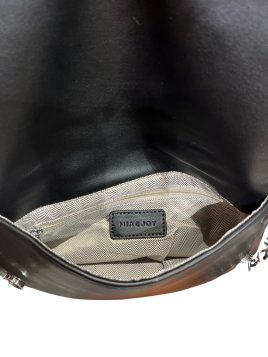 MIA & JOY MJ2057 - POLYURÉTHANE - NOIR sac porté épaule synthétique Sacs à mains