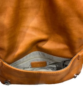 MIA & JOY MJ2057 - POLYURÉTHANE - CAMEL sac porté épaule synthétique Sacs à mains