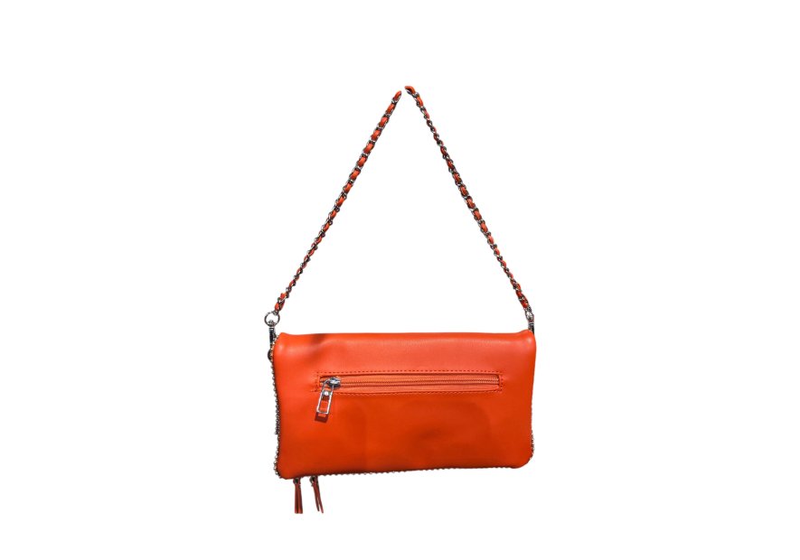 MIA & JOY MJ2057 - POLYURÉTHANE - ORANGE sac porté épaule synthétique Sacs à mains
