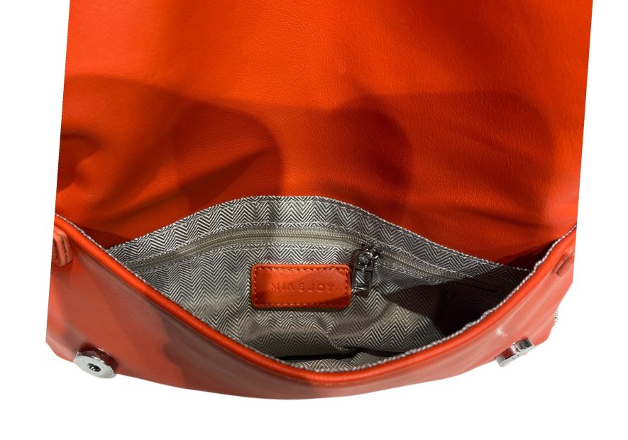 MIA & JOY MJ2057 - POLYURÉTHANE - ORANGE sac porté épaule synthétique Sacs à mains